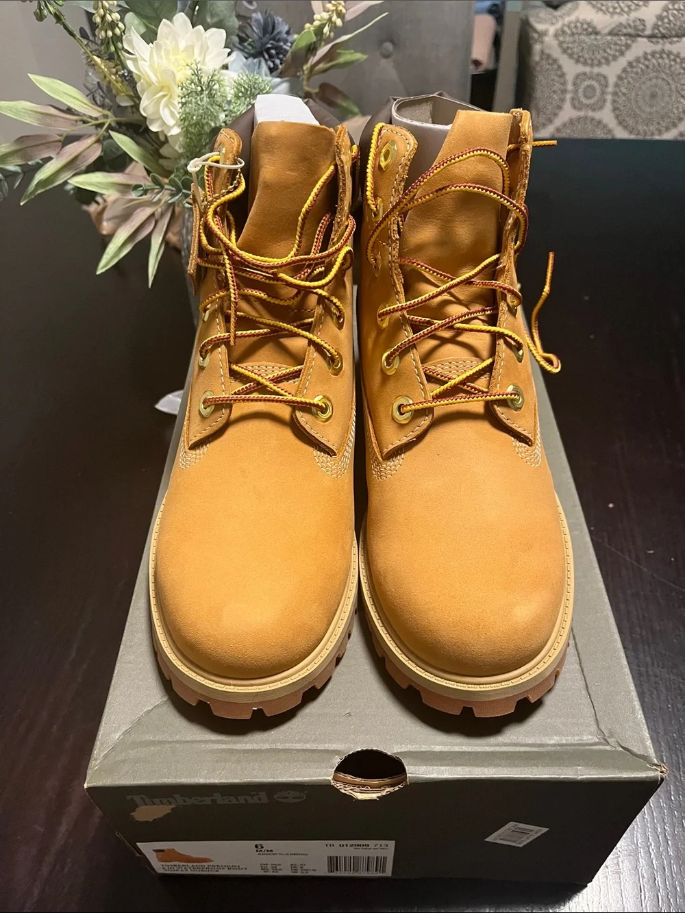 Timberland Kids Wheat Leather Lace-Up Boot